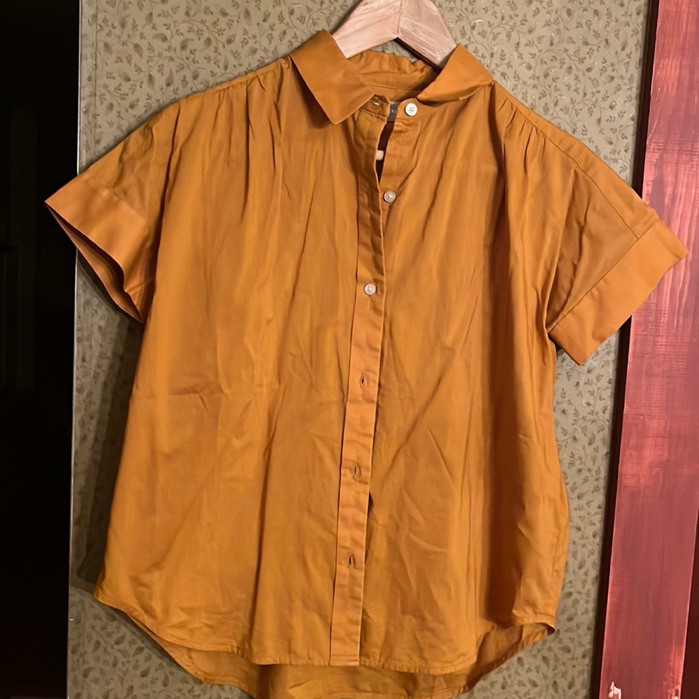 button down cotton shirt nwot
